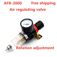 Pneumatic Air Source Treatment Filter AFR2000 Adjustable Pressure Gauge 1/4" Pressure-relief 4mm 6mm 8mm 10mm 12mm Fittings