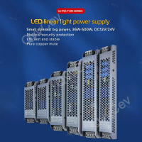อะแดปเตอร์หม้อแปลงไฟแถบไฟ LED, DC12V / 24V, สวิตช์, มีให้เลือก 60W, 100W, 150W, 200W, 300W, AC170-26