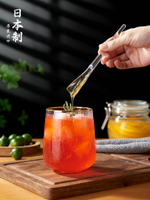 優購生活 日本進口蜂蜜勺子高檔精致舀蜂蜜神器咖啡攪拌棒長柄透明果醬挖勺
