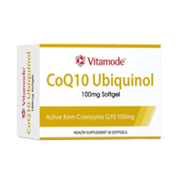 Vie CoQ10 Ubiquinol 100mg 30 Capsules | Halal | Active CoQ10 for Cellular Energy | Antioxidant | Sup