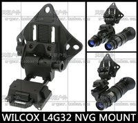 鋁CNC Wilcox L4G32 19 NVG PVS15 18夜視儀戰術頭盔翻斗車支架黑