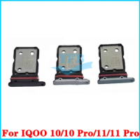 For ViVO iQOO 10 11 Pro 5G SIM Card Tray Slot Holder Adapter Reader Card Holder Repair Replacement Parts