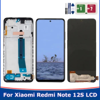 6.43'' For Xiaomi Redmi Note 12S LCD 2303CRA44A 23030RAC7Y Display Touch Screen Digitizer For Redmi Note 12S Screen With Frame