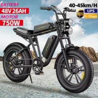 Ebike M20 2024 New 48v 26ah 750w 20*4.0'' fat tire electric bike mountain snow beach electric bike