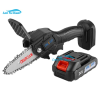Mini 4-inch Portable Cordless Chainsaw with 18V 21V 24V Lithium Battery Brushless Small Chain Saw