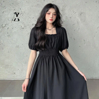 SMOCKED DRESS ERCIN | ALUZA COLLECTION midi
