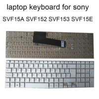 Spanish Replacement keyboards for SONY Vaio SVF15 SVF15E SVF152 SVF153 SVF 152 SP ES keyboard white New 149241071ES 9Z.NAEBQ.10S