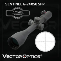 Vector Optics Sentinel 6-24x50 Hunting Riflescope Air Rifle Scope Optical Sight Focus 10 Yards R&amp;G Illumination .223 &amp; Airgun