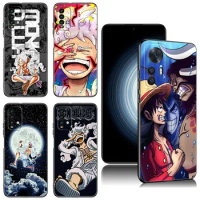 Anime Luffy's Gear 5 Phone Case For Xiaomi Redmi Note 5 6 7 K40 K60 Pro 7A 8A 9A 9C 9i 9T 10A 10C 12C A1 A2 Plus 4G Black Cover