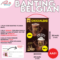 BUNTING BANNER AIR COKLAT BELGIAN VIRAL