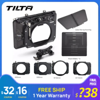 Tilta MB-T12 4*5.65 Lightweight Carbon Fiber Matte box (Clamp on) 15mm Rod Adapter for SONY 5D4 RED ARRI DSLR Camera Cage Rig