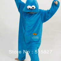New Adult Unisex Animal Cookie Monster Pajamas Sleepsuit Onesie Sleepwear