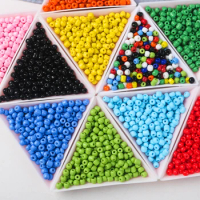 20g/lot Glass Beads Czech Seed Beads Loose Spacer Seed Beads for Jewelry Making DIY Clothes Dress Sewing Accessories
