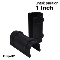 Hidroponik Plastic Clamp-32 Klip Plastik UV Ukuran Paralon 1 Inch