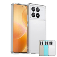 For Xiaomi Poco X6 Pro Case Luxury Candy Color Transparent TPU Phone Case Shockproof Silicon Back Cover Xiaomi Poco X5 X6 Pro 5G