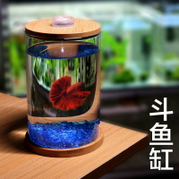缸迷妳小型玻璃魚缸桌面微景觀賞辦公室水族箱生態瓶魚缸