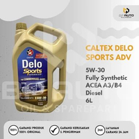 Caltex Delo Sports Advanced 5W-30 6L ACEA A3/B4 Diesel Full Synthetic Original