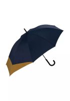 WPC 外出‧雨具‧情侶搭配‧背囊保護‧日本‧UX系列雙人用長雨傘 - 深藍/駱駝啡