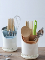 帶蓋防塵筷子架塑料筷子筒 廚房餐具收納架瀝水筷子籠勺子置物盒