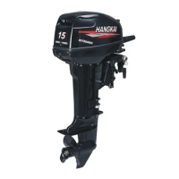 Freight negotiation Outboard Motors 15HP 2 Stroke HANGKAI Gasoline Boat Engines with Electric Start Available outboard engine