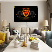 printed football enthusiast home decoration hanging flags football decoration banners football match support banners for Arsenal