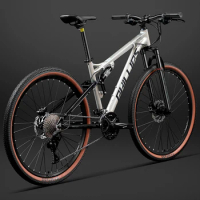 27.5 inch Soft Tail Mountain Bike 27/30/33 Speed Off-road Cross Country Dual Damping Racing MTB Aluminium Alloy Mountain Bicycle