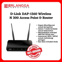 D-Link DAP-1360 Wireless N 300 Access Point & Router Komputer
