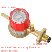 LPG 22mm Diameter Safety Gas Regulator Low Pressure Valve Gas Burner
