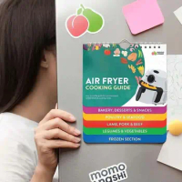 Refrigerator Magnets Sticker Air Fryer Cheat Instant Pot Magnets Sheet Cooking Guide Booklet Calendar Style Magnetic Cheat Sheet