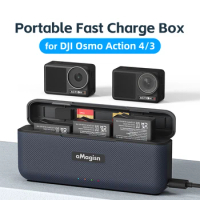 Fast Charging Box For DJI Osmo Action 4 Battery Charging Box for DJI Action 3 Sports Camera Accessories