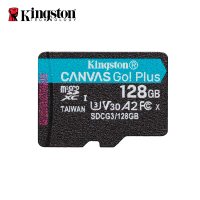 Kingston 金士頓 Canvas GO! Plus microSDXC UHS-I U3 V30 A2 128GB 記憶卡(SDCG3/128GB)