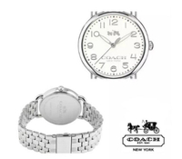 『Marc Jacobs旗艦店』COACH美國代購14502260時尚經典銀色時尚簡約數字鋼帶女錶