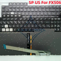 New US SP Spanish RGB Backlit For ASUS TUF Gaming F15 FX506 FA506 FA506Q FX506H TUF506 TUF706 F17 FX706 FA706 FX706LI Keyboard
