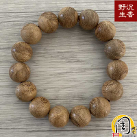 野生~特A級惠安沉香手珠【周錦香】14mm*15顆 約12.35g【特惠$88000】佛珠會安念珠淨化磁場能量野生沉香