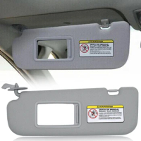 Left Side Sun Visor Shade for Hyundai Elantra 2011 2012 2013 2014 Avante MD UD Replacement Assembly 852103X000TX Gray w/ Mirror