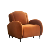 【Taoshop 淘家舖】設計師沙發單人艙布藝休閒躺椅懶人布藝現代簡約電動功能(電動伸展 C208)