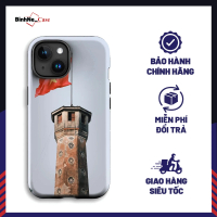 Ốp iPhone Cột Cờ Hà Nội Đẹp Đẳng Cấp nhựa PC cứng chống nứt gãy iP 11/12/13/14/15/16/Pro/Max