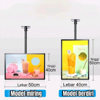 LED Cafe Menu Board/LED Sign board/Slim Light Box/LED Light Box/LED Display Size 40cmx50cm (Free Cet