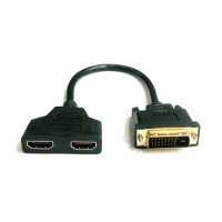 Gold plated DVI 24 1 male to 2.0HDMI compatible 19-pin female adapter HDMI cable for DVI-D HDMI conversion 1080p