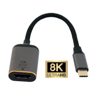 CYDZ USB4 USB-C Type-C Male Source to HDTV 2.0 Female Cable Display 8K 60HZ UHD 4K HDTV Monitor Cable