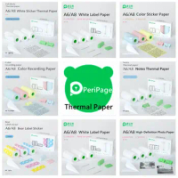 Peripage Self-Adhesive Thermal Paper Printable Sticker Label Papers Clear Print For Poooli Papeang Printer For Phone Photo Papie