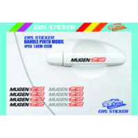 STIKER STICKER MOBIL HANDLE GAGANG MUGEN 4PCS CUTTING STIKER