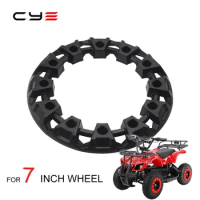 7" Wheels Trim Hubs Fits Universal ATV Wheels Plastic Covers To Protect And Trim All Terrain Wheels Fits 7inch Tires 8 Colors