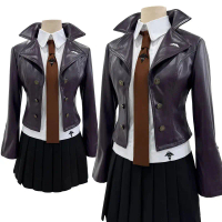HOLOUN Danganronpa Game Trigger Happy Havoc Kirigiri Kyoko Cosplay Costume Shirt Skirt Shirt Belt Gl
