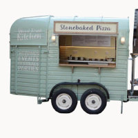 OEM Mobile Food Car Customized Flower Shop Dessert Truck Kitchen Caravan Coffee Cart Frozen Food Trailer