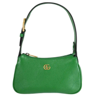 【GUCCI 古馳】Aphrodite 金屬雙G LOGO小包手提包肩背包(綠)