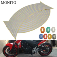 Hot Motorcycle Wheel Sticker Motocross Reflective Decals Rim Tape Strip For Honda CB190R VT1100 GROM MSX125 XADV 750 X ADV X-ADV
