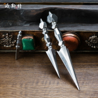 藏傳佛教 密宗修行供具 尼泊爾手工 鐵金剛杵  普巴杵金剛橛供具
