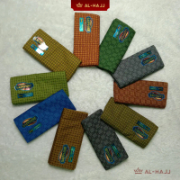 AL HAJJ Sarung Tenun Sapphire Motif Granada Bahan Katun Perlengkapan Alat Sholat