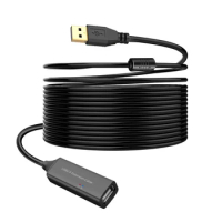 10/15/20/25/30m USB 2.0 Extension Cable Male to Female with Extension chipset Signal IC Booster